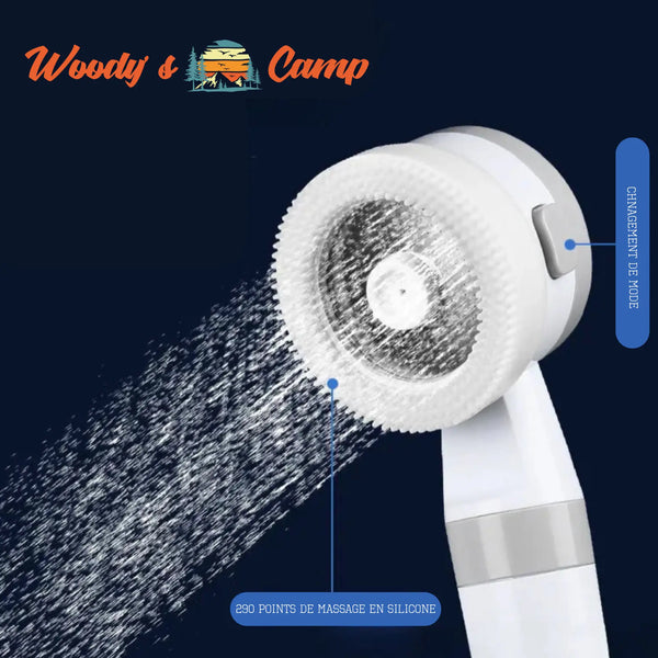 Douche extérieure sans fil rechargeable – Pratique et compacte pour le camping, le van et les activités en plein air.