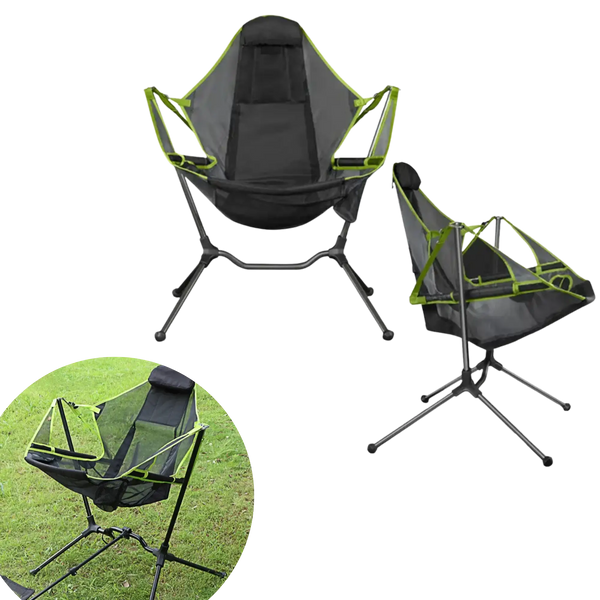 Chaise hamac de camping pliante portable – Confort ultime en camping accessoire camping sauvage outdoor peche vanlife 4X4 SUV DUSTER montpellier herault chaise pliable de camping hamac confortable chaise longue camping 